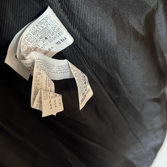 Zara Gold Button Wool Coat size s Peacoat button - Picture 7 of 11